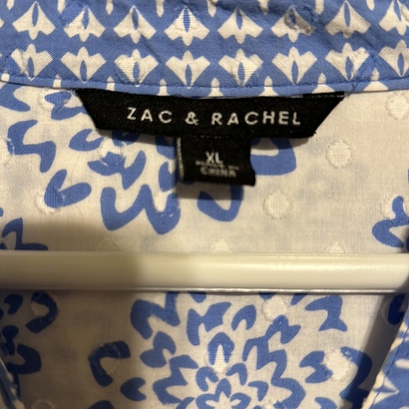 Zac & Rachel brand Size XL Women’s Boho Style Blouse 100% Cotton Like New - Picture 2 of 15